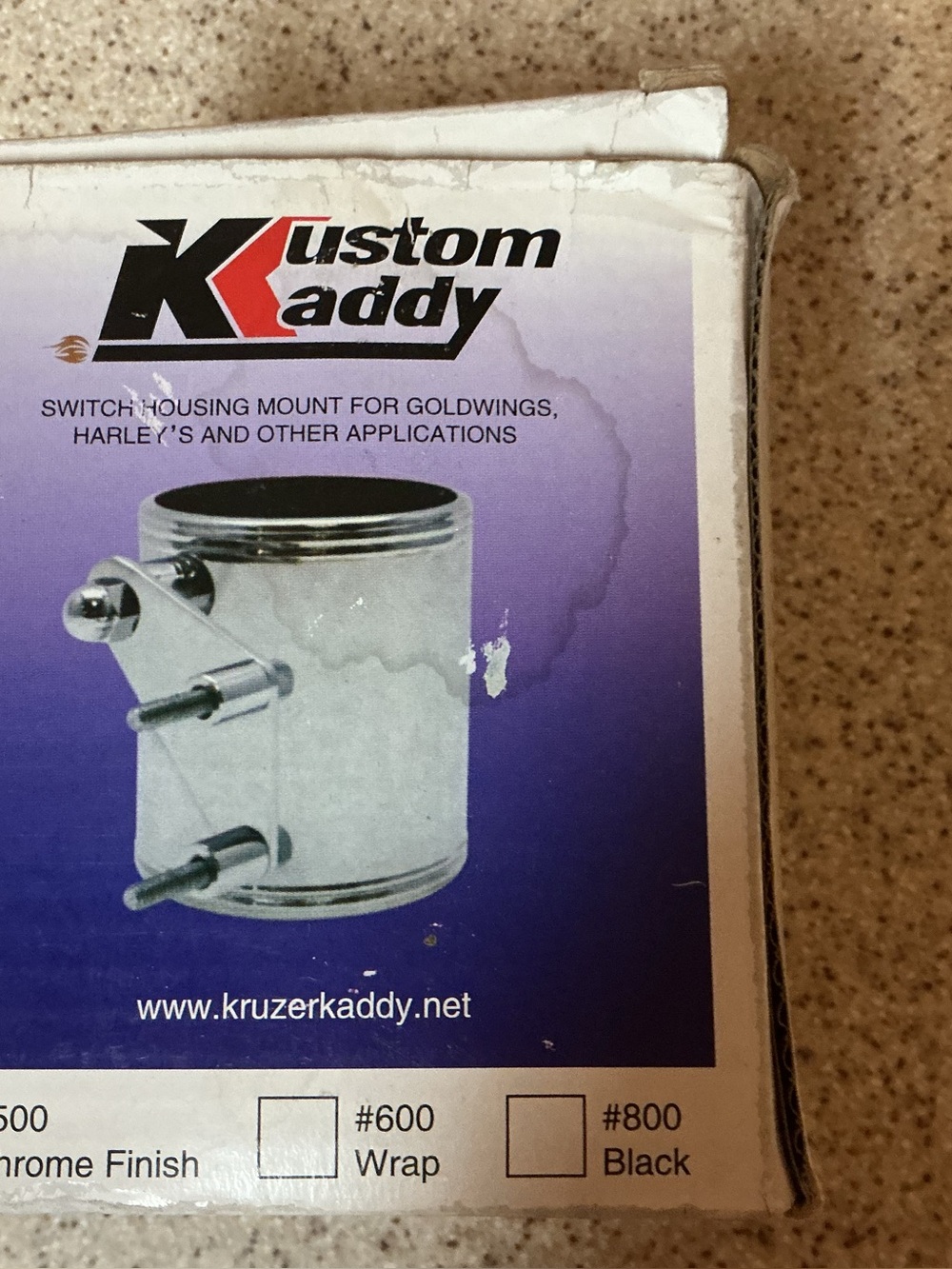 Kustom Kaddy  Mount - Chrome Finish
Must have for any biker